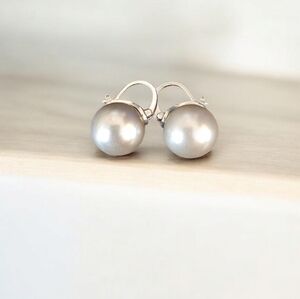 Kate Spade RARE‼️Silver Pearl Drop Earrings